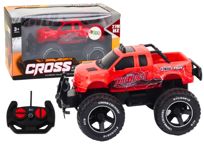 Voiture tout-terrain RC télécommandée 1:18 rouge