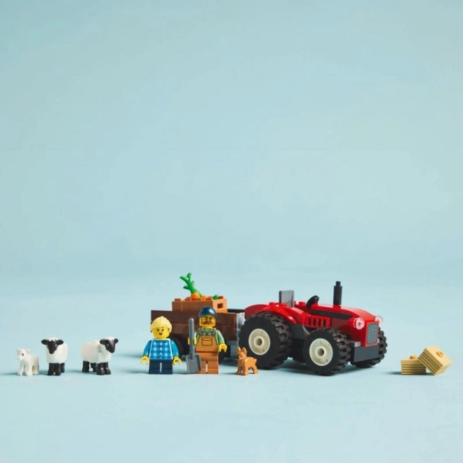 LEGO® City 60461 Tracteur rouge avec remorque et moutons