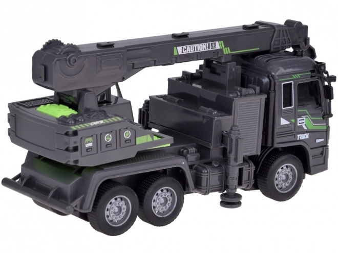 Camion de construction grue avec lumières LED
