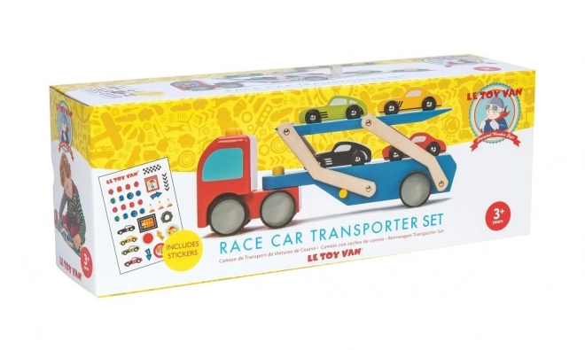 Camion en bois avec petites voitures Le Toy Van