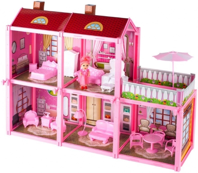 Villa pour poupées avec poupée à assembler