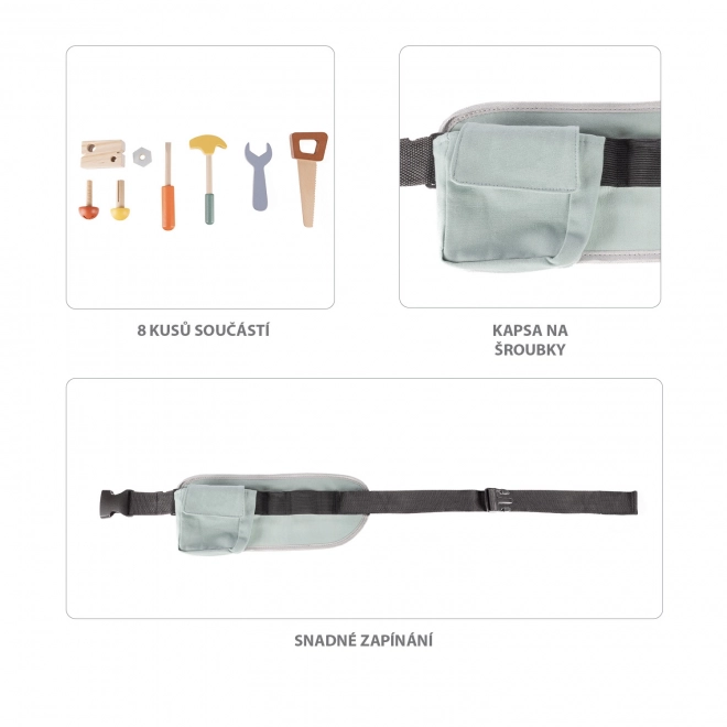 Outils en bois avec ceinture, Bois