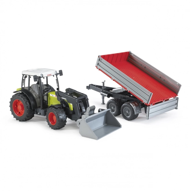 Bruder Tracteur CLAAS Nectis 267F avec chargeur et remorque