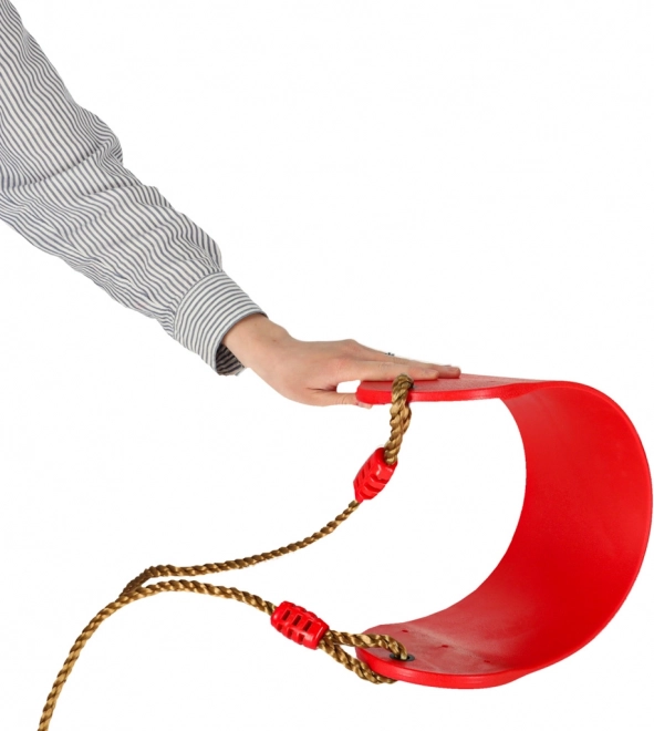 Balançoire de jardin pour enfants plate durable rouge