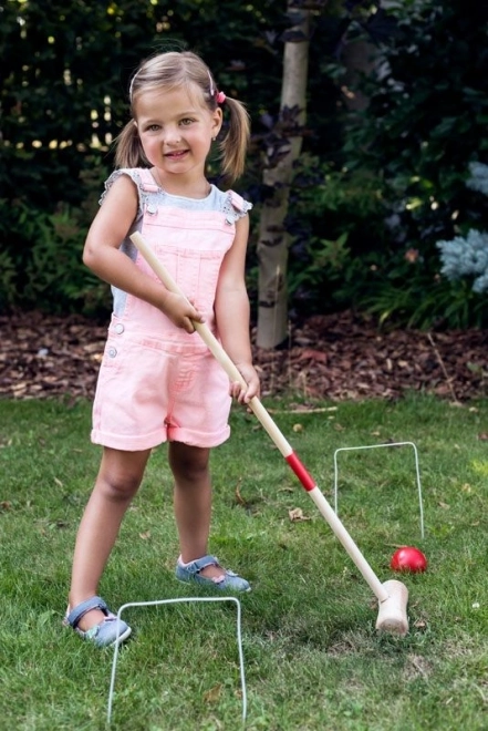 Jeu de croquet en bois 24 pièces - pour enfants et adultes
