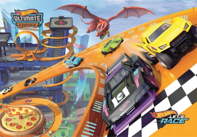 CLEMENTONI Puzzle Hot Wheels 104 pièces