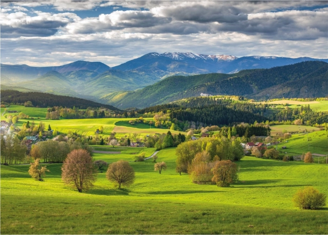 Puzzle Printemps au-dessus de Povrazník 3000 pièces