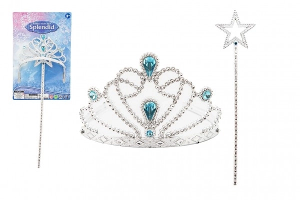 Ensemble de beauté pour princesses - Couronne et baguette