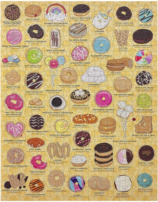 Puzzle Ridley's Games pour les amateurs de donuts 1000 pièces
