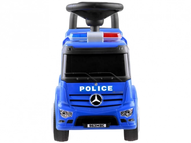 Trotteur pour enfants avec son Mercedes Antos POLICE bleu