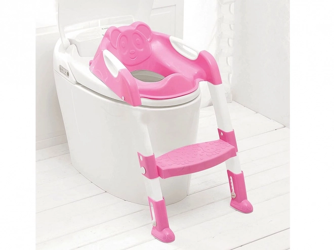 Tabouret de toilette rose pour enfants