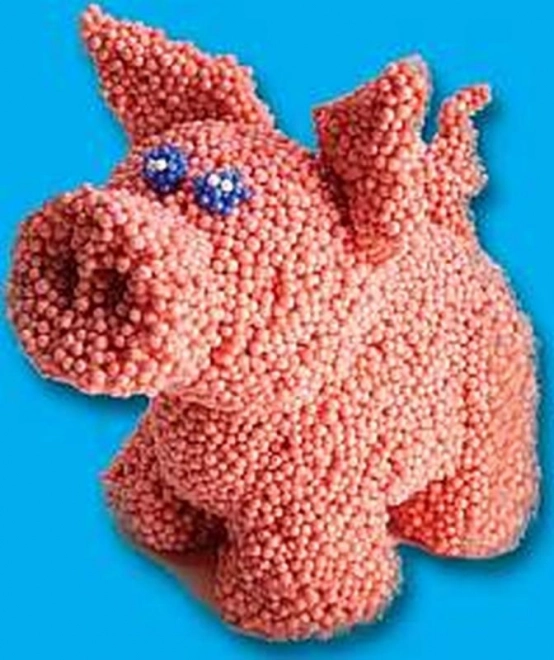 PlayFoam® Modelina/Plastiline à billes 4 couleurs sur carte 19,5x27x3cm
