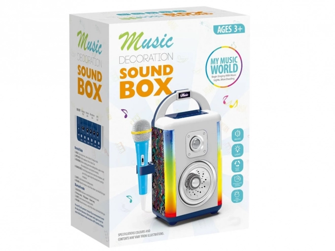 Enceinte sans fil Disco + microphone + Bluetooth pour enfants IN0165