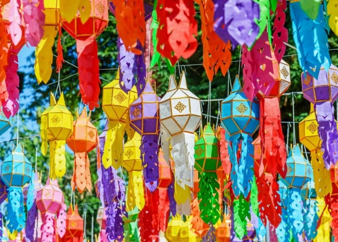Puzzle Lanternes colorées 500 pièces