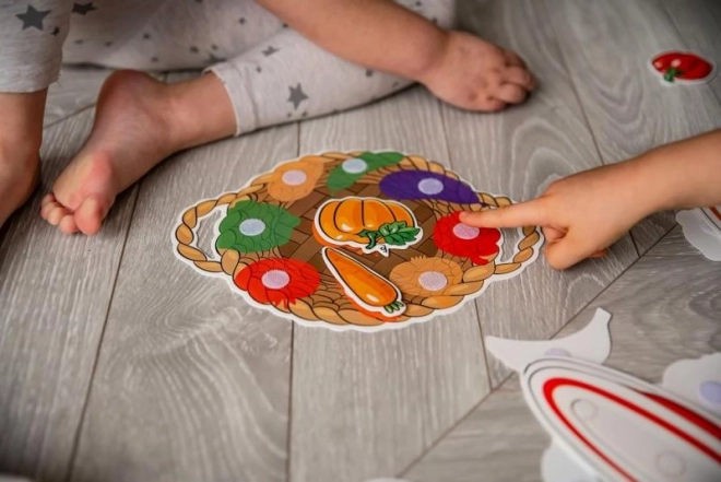 Puzzle en plastique de fruits et légumes