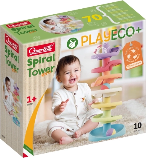 quercetti spiral tower play eco+ circuit à billes