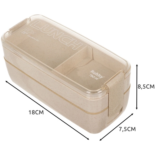 Boîte à déjeuner - boîte à goûter 750ml Ruhhy 24528