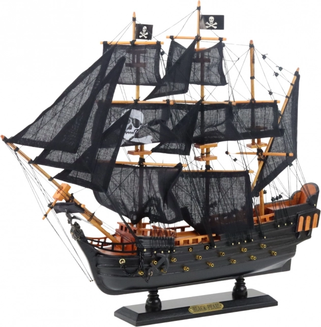 Maquette décorative de navire Perle noire 49x43cm