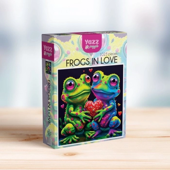 Puzzle carré ‘Grenouilles Amoureuses’
