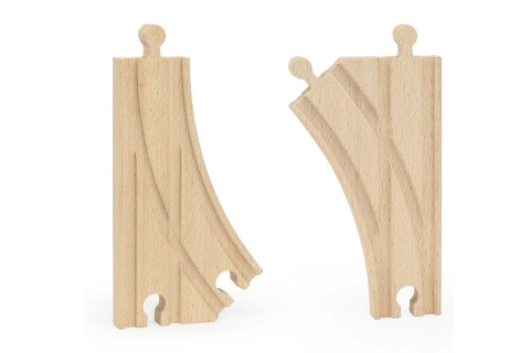 Aiguillage en bois long 2 pièces