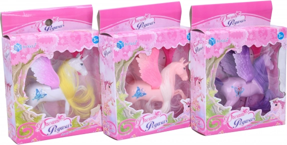 Licorne à crinière colorée 12 cm