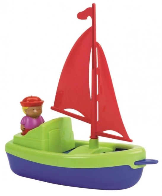 Voilier 22,5 cm avec marin