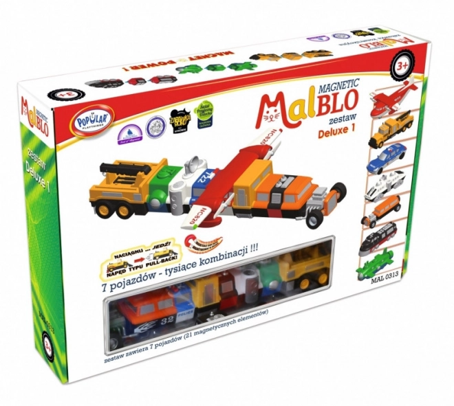Malblo Véhicules Magnétiques Deluxe 1 Jeu