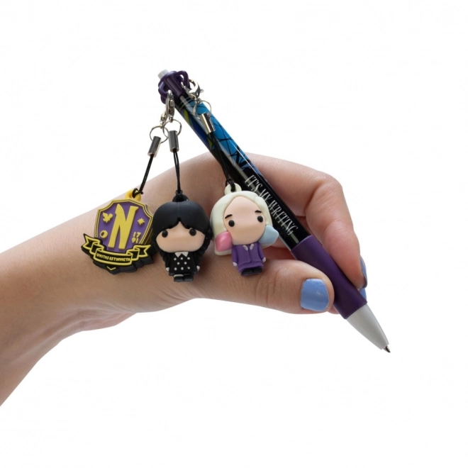 Stylo à bille avec pendentif Mini Pen Pals Wednesday