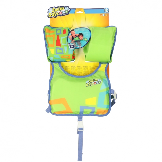Veste de natation pour enfants Bestway pour âge 3-6 ans, 19-30 kg, vert
