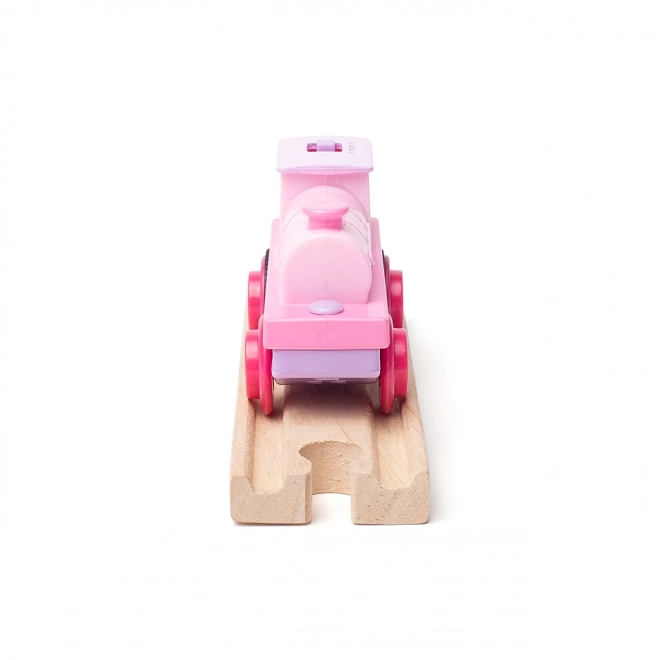 Bigjigs Rail Locomotive Électrique Puissante Rose