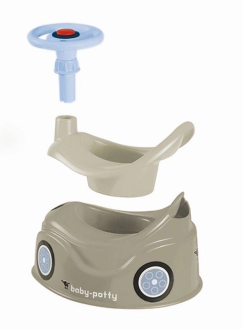 Pot avec volant gris