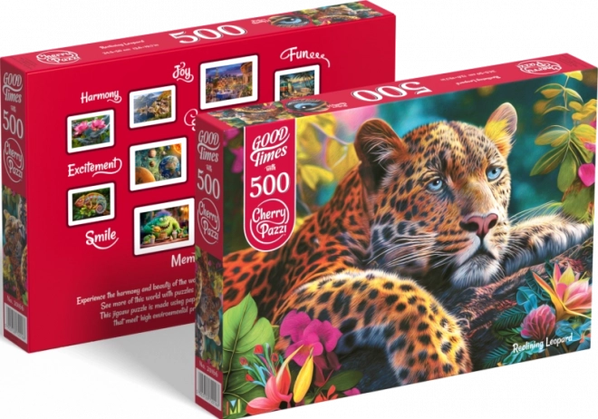 Puzzle Léopard couché 500 pièces