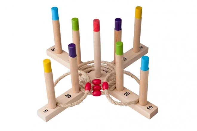 Jeu en bois de lancer d’anneaux WOODY