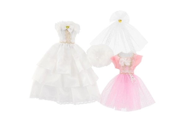 Vêtements avec accessoires pour poupées 2 pièces