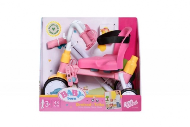 BABY born tricycle pour enfants avec tige de guidage