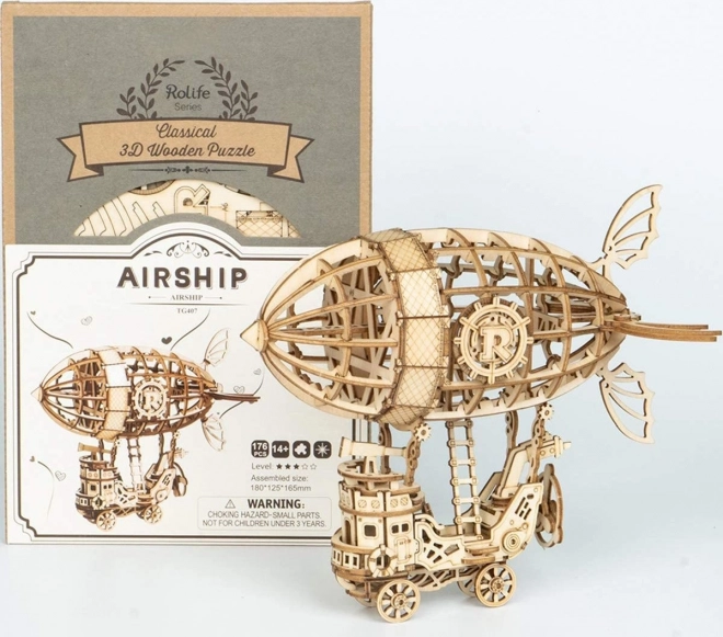 Dirigeable - Puzzle en bois 3D