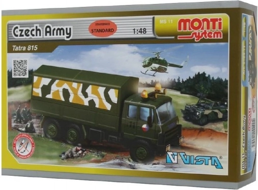 Jeu de construction Monti System MS 11 Armée tchèque Tatra 815 1:48 en boîte 22x15x6 cm