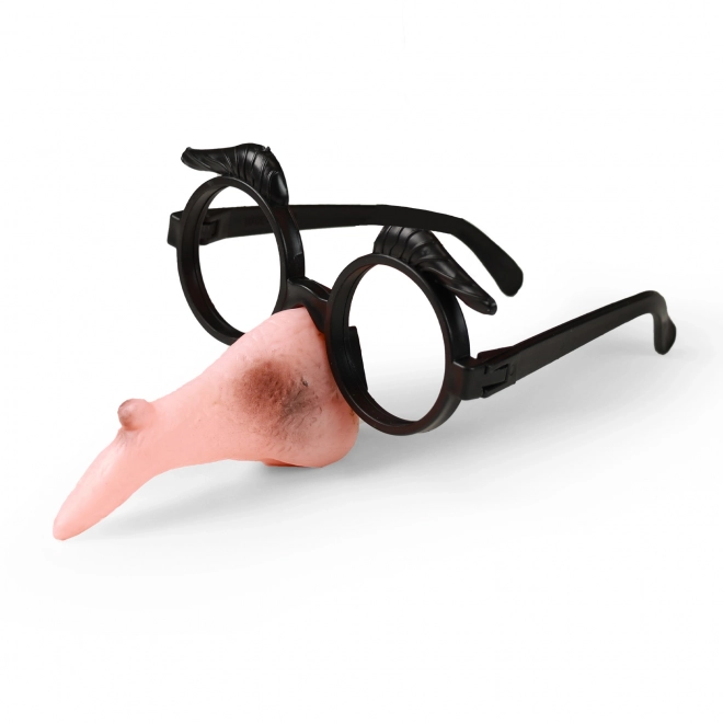 Nez avec lunettes de sorcière