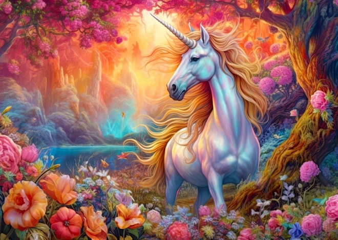 Profitez du puzzle licorne magique 1000 pièces