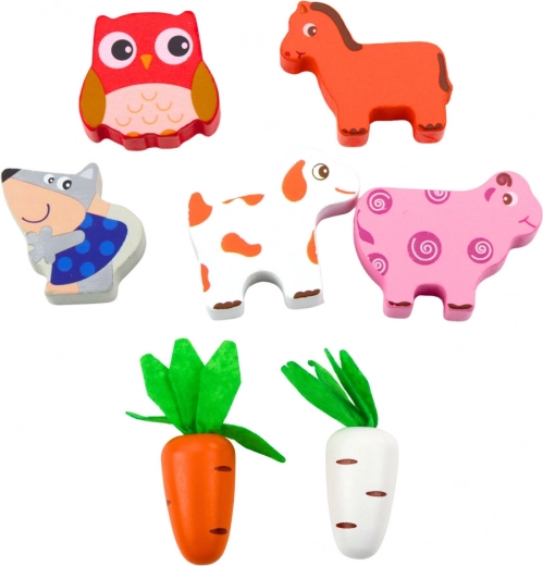 Figurines d’animaux colorées pour apprendre et raconter des histoires