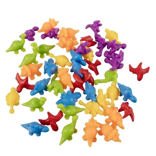 Jeu montessori en bois Apprends à compter – Dinosaures