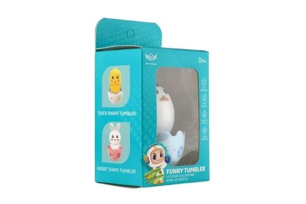 Pingouin culbuto avec grelot, 8 cm, jouet pour bébés
