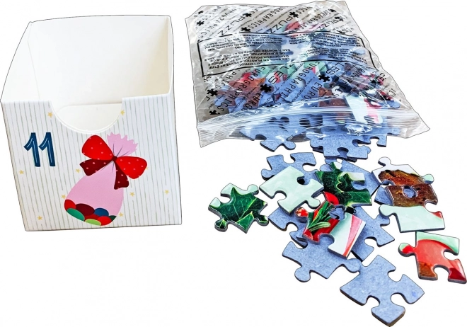 Calendrier de l'Avent avec puzzle Eurographics 24 x 50 pièces – Douceurs de Noël