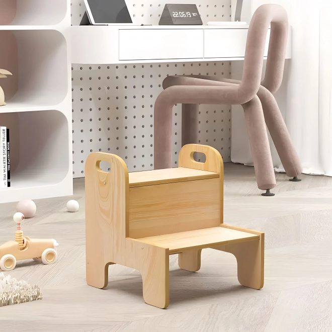 Aide de cuisine Marchepied enfant en contreplaqué ECOTOYS