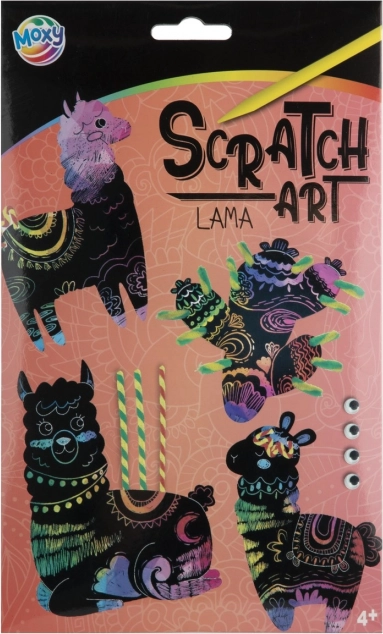 Set créatif Animaux à gratter Lama