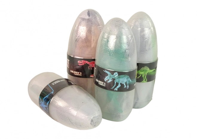 œuf de dinosaure ouvrable avec figurines cristallines