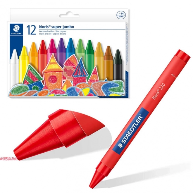 Staedtler Noris Jumbo crayons de cire 12 couleurs
