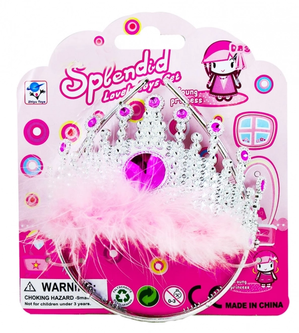 Couronne avec plume pour princesse