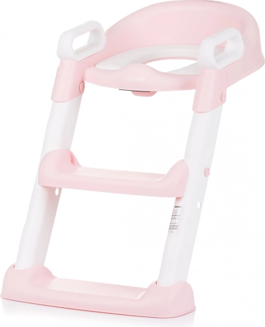 CHIPOLINO Siège de toilette avec échelle Skippy – rose