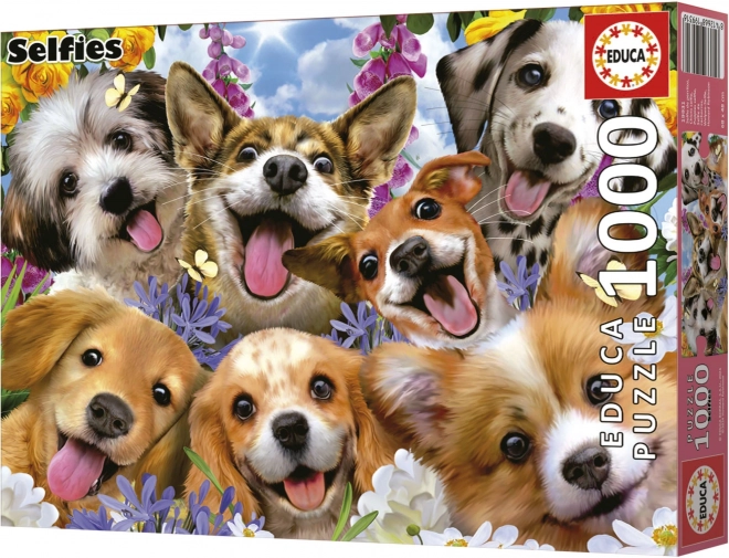 Puzzle Educa Selfie de Chiots 1000 pièces